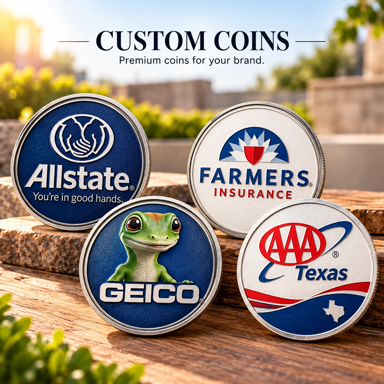 Custom Coins produced by MugsLab for customers across the USA