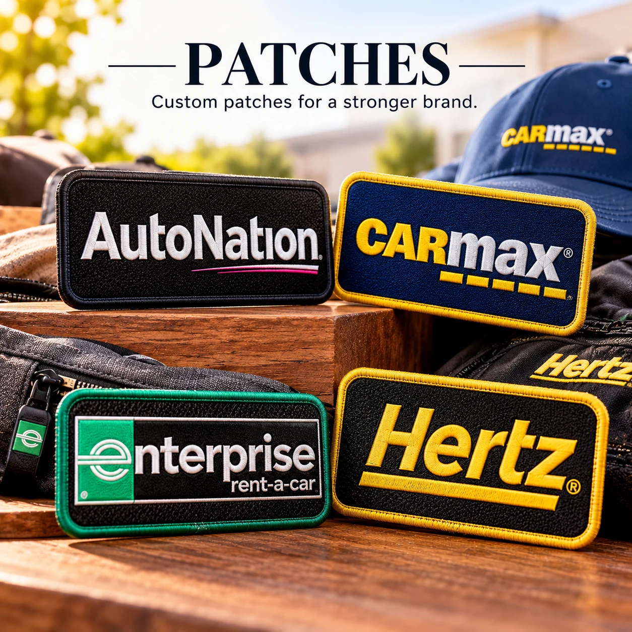 Custom Patches produced by MugsLab for customers across the USA